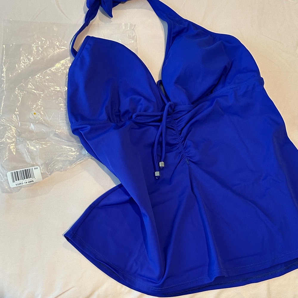 VENUS Blue Halter Swim Top